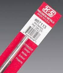 K&S Engineering 87113 All Scale - 3/16 inch OD Round Stainless Steel Tube - 22 Gauge x 12inch Lon...