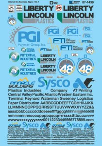 Microscale 871439 - HO Waterslide Decal - Internet Era Business Signs Vol. 1