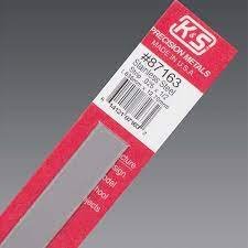 K&S Engineering 87163 All Scale - 0.023 inch Thick Stainless Steel Flat Strip - 1/2inch x 12inch