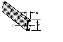 Plastruct 90044 ABS Channel 3/16 (5pcs pkg)