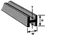 Plastruct 90064 ABS H Column 3/16 (4pcs pkg)