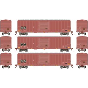 Athearn 1181 - HO 50' ACF Outer Post Box Car, BKTY #152917 / 152942 / 152950 (3)