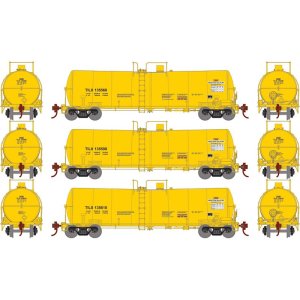 Athearn 16398 - HO 16,000 Gallon Clay Tank, TILX #135566 / #135598 / #135610 (3)