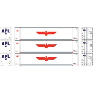 Athearn 19138 - HO 48' Containers, APLU #485711 / 485732 / 485766 (3)