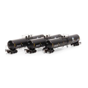 Athearn 29917 HO Scale - RTR 30,000 Gallon Ethanol Tank Car -Archer Daniels Midland - #1 (3 pack)...