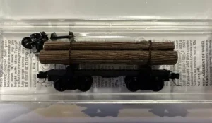 Micro Trains 98302254 - N 30' Skeleton Log Car With Log Load #113510