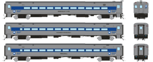 Rapido 128547 - HO Comet Commuter Car Set - New York MNCR (Delivery Scheme) Set #1