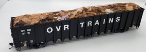 Otter Valley RailRoad HO 6400 Gondola Construction Debris Load Version 2 - Single 