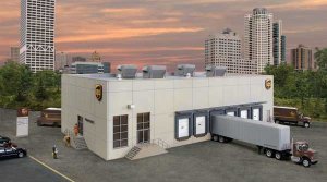 Walthers 4110 HO Cornerstone UPS Hub with Customer Service Center