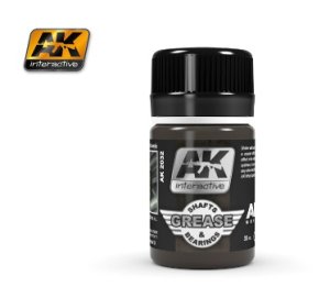 AK Interactive 2032 - Shafts & Bearings Grease - Enamel Wash 35ml Bottle