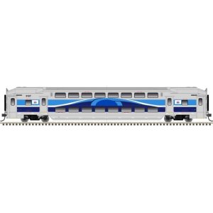 Atlas 50006631 - N Scale Multi-Level Commuter Coach Trailer Montreal EXO 'Patched' #3127