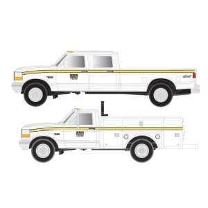 Atlas 60000159 - N Scale 1992 Ford F250/ F350 Truck Set - Herzog (2pkg) 