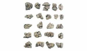 Woodloand Scenics 1142 - HO Boulders - Ready Rocks -- 22 Pieces