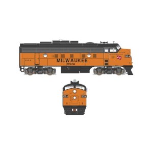 Bowser 24607 - HO EMD F9A w/LokSound & DCC - Executive Line -- Milwaukee Road #125A (orange, blac...