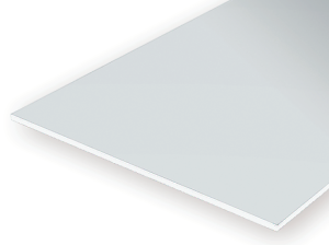 Evergreen Scale Models 19100 - .100in |Large Plain Opaque White Polystyrene Sheet (1 Sheet) 