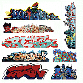 Blair Line 2246 HO Lasercut Graffiti Decals Set 3