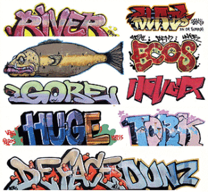 Blair Line 2256 HO Scale - Graffiti Decals Mega Set - Set #7