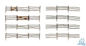 Woodland Scenics 2981 - HO scale Log Fence - Kit