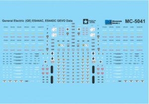 Microscale MC-5041 - HO General Electric (GE) ES44AC/ ES44DC - GEVO Data - Decals