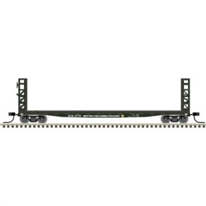 Atlas 50005786 - N Scale GSI 48Ft Bulkhead Flat Car - BC Rail #51701