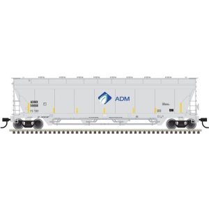 Atlas 50006070 - N Scale Pressureaide Covered Hopper - ADM (Leaf) #50008