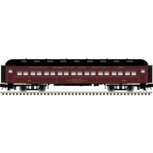 Atlas Trainman 50006243 - N Scale 60ft Coach Car - Toronto, Hamilton, & Buffalo #71