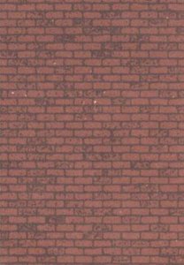 Plastruct 91882 Red Brick Paper Sheet (2pcs pkg)