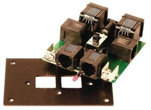 NCE 234 - UTP CAT5 Fascia Panel w/RJ12 Plugs