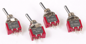 Miniatronics - 3620004 Toggle Switch -  ON-OFF 2 Position SPST Latching Toggle Switch AC 125V/6A ...