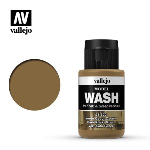 Vallejo 76520 - Model Wash - Dark Khaki Green - 35ml Bottle