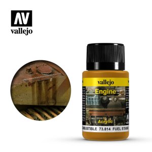 Vallejo 73814 - Model Wash - Weathering FX - Engine - Fuel Stains - 40mL Bottle