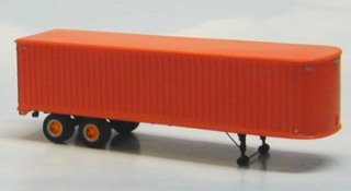 Sylvan Scale Models T-005 HO Scale - 1950-54 34Ft Tandem Fruehauf Trailer - Unpainted and Resin C...