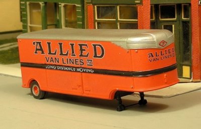 Sylvan Scale Models T-007-2 HO Scale - 1941-46 32Ft Fruehauf Aerovan w/ Allied Decals - Unpainted...