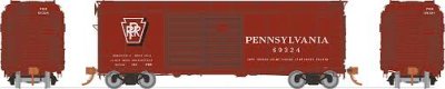 Rapido 123009-C HO Scale - PRR X31A Double-Door Boxcar: Shadow Keystone, Early - Single Car #6913...