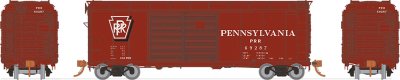 Rapido 123010-C HO Scale - PRR X31A Double-Door Boxcar: Shadow Keystone, Late - Single Car #69287