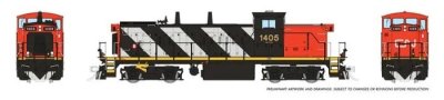 Rapido 10562 - HO GMD-1 - DCC & Sound - Canadian National (1400s Stripes) #1419