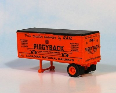 Sylvan Scale Models T-011 HO Scale - CN Piggyback Trailer - Unpainted and Resin Cast Kit