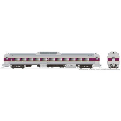 Rapido 16819- HO Budd RDC-9 - DCC/Sound - MBTA #6926