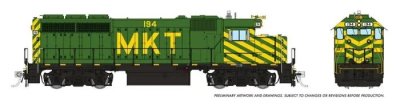 Rapido 40518 - HO EMD GP40 - DCC & Sound - MKT (Green & Yellow) #227