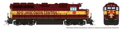 Rapido 40531 - HO EMD GP40 - DCC & Sound - Wisconsin Central #3011