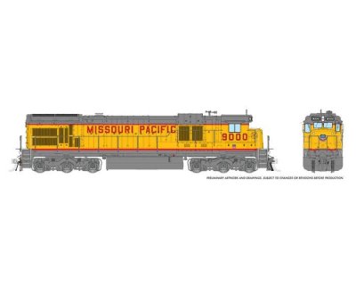 Rapido 42614 - HO GE C36-7 - DC/DCC/Sound - Missouri Pacific #9000