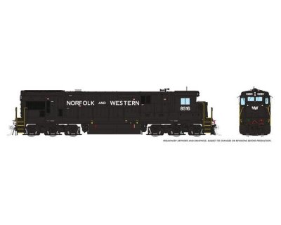 Rapido 42621 - HO GE C36-7 - DC/DCC/Sound - Norfolk & Western #8030 (Claytor Font)