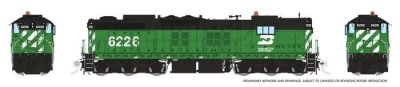 Rapido 50226 - HO EMD SD9 - DC/Silent - Burlington Northern #6226