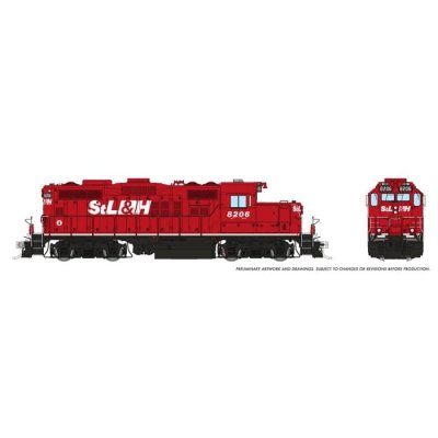 Rapido 54514 - HO GP9u - DC/DCC/Sound - StL&H: #8206