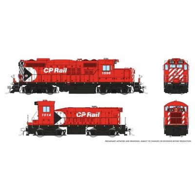 Rapido 54018 - HO GP9u Mother & Slug - DC/Silent - CP - Multimark: #1628 & #1021