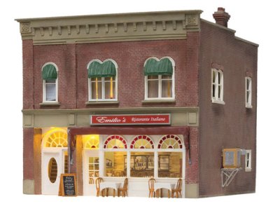 Woodland Scenics 5055 - HO Built-&-Ready Landmark Structures - Emilios Italian Restaurant