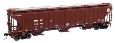 Walthers Mainline 49006 - HO 57ft Trinity 4750 3-Bay Covered Hopper - BNSF #466056