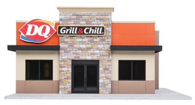 Walthers Cornerstone 3485 - HO Dairy Queen Grill & Chill - Kit