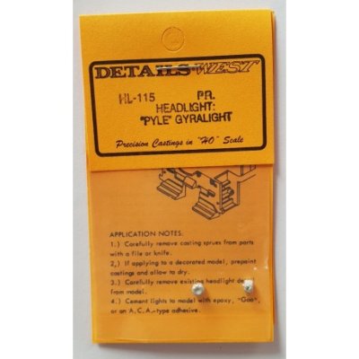 Details West 115 - HO Single Pyle Gyralight (2/pkg)