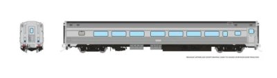 Rapido 115097 HO Budd Coach w/HEP: Painted, Unlettered